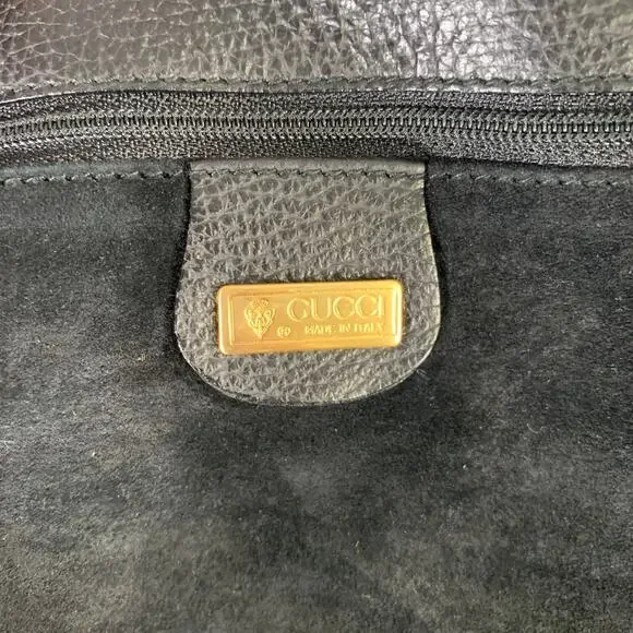GUCCI Black Suede Leather Tote Bags - Picture 8 of 12